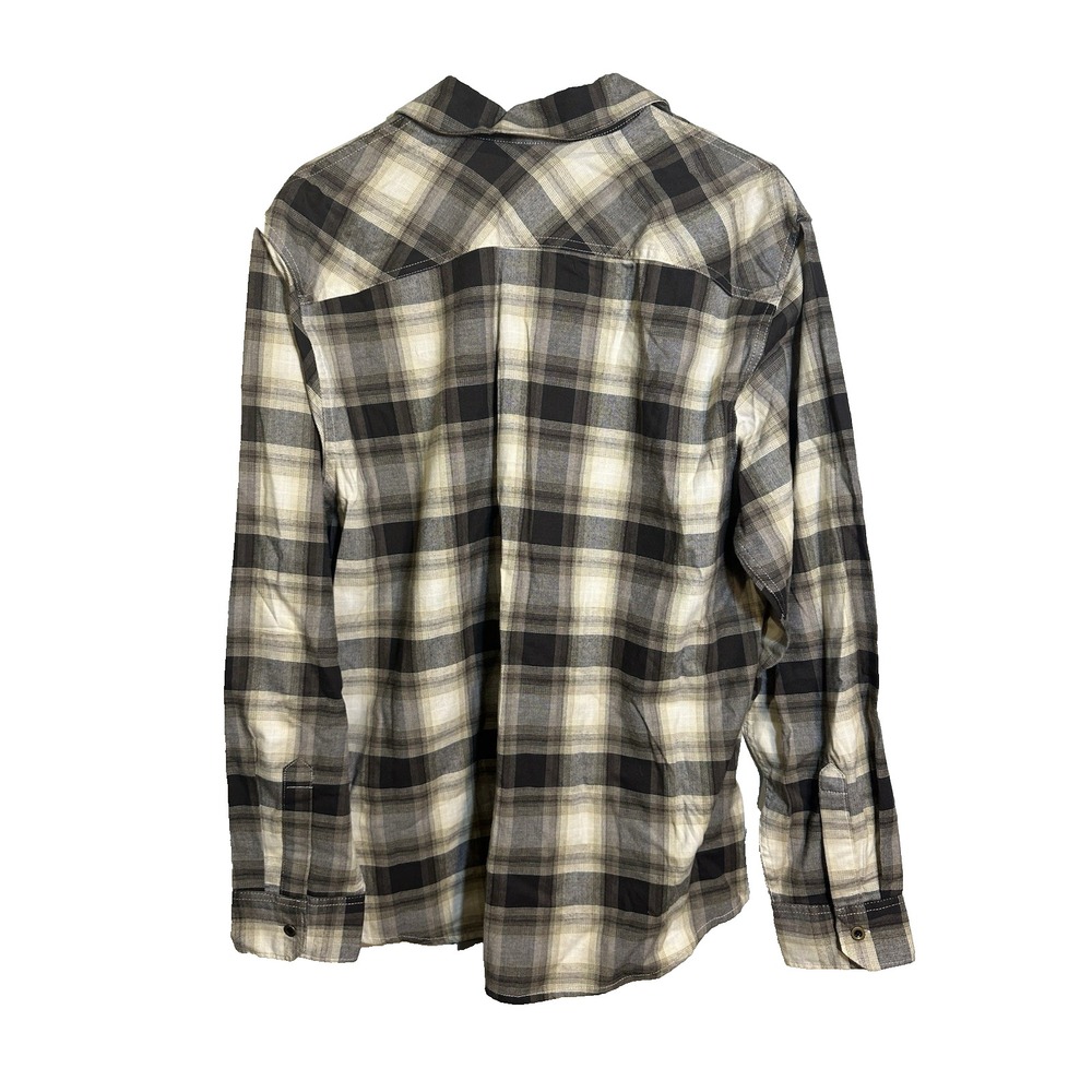 wrangler mens long sleeve‎ button down collared plaid shirt size large - Picture 7 of 7